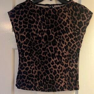 Motel Rocks Brown Leopard Print Blouse